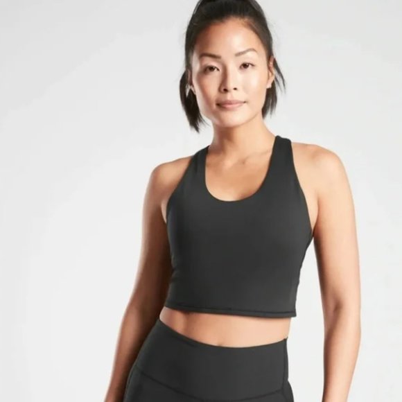 Athleta Ultimate Crop Bra A-C Size Large - Picture 1 of 11